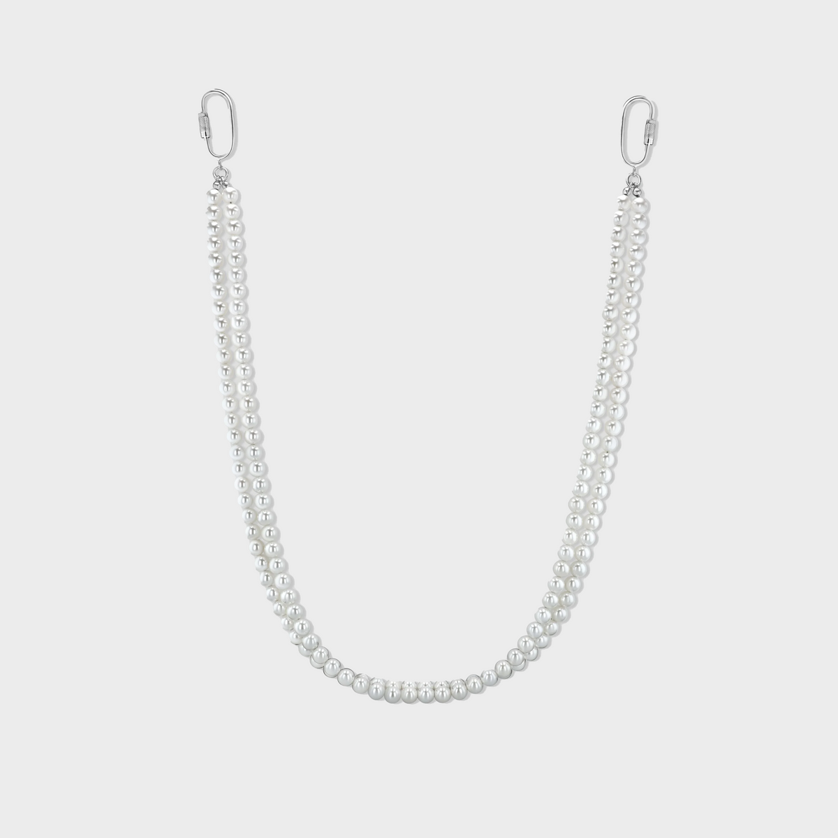 Double Pearl Wallet Chain