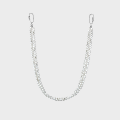 Double Pearl Wallet Chain
