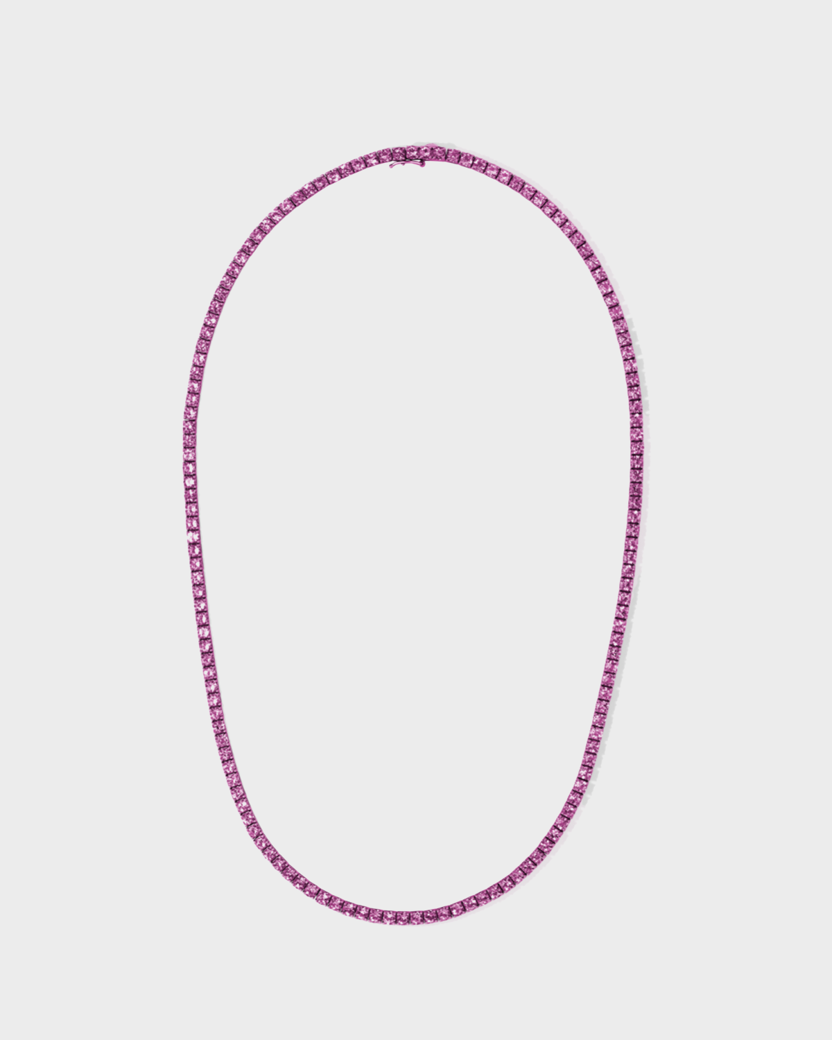 Aero Tennis Necklace Pink
