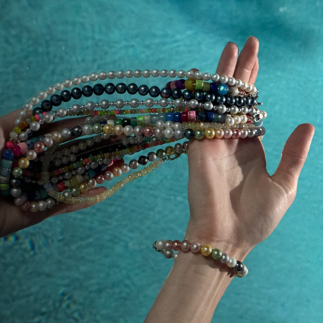Multi Color Pearl Necklace