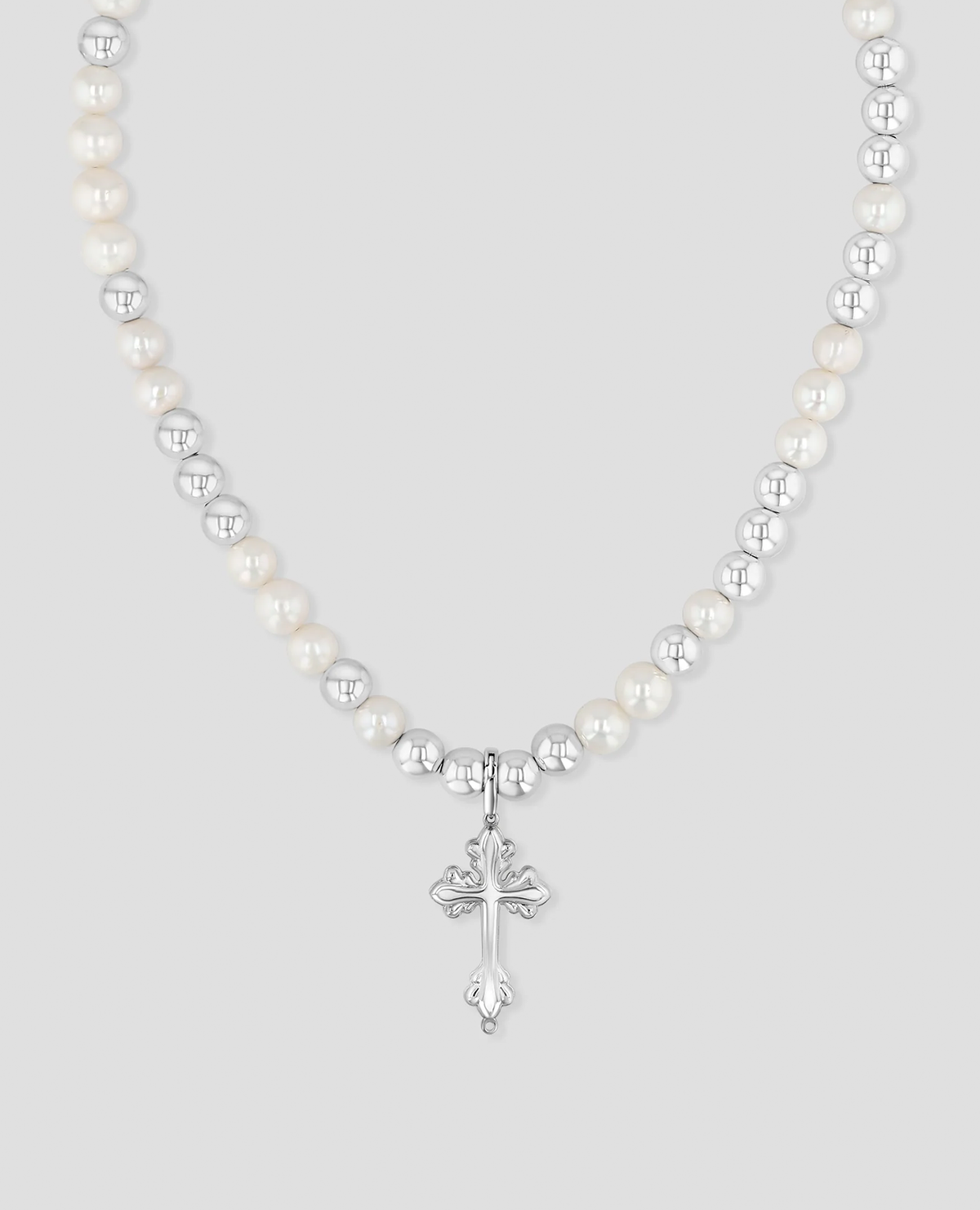 Pearl Cross Necklace