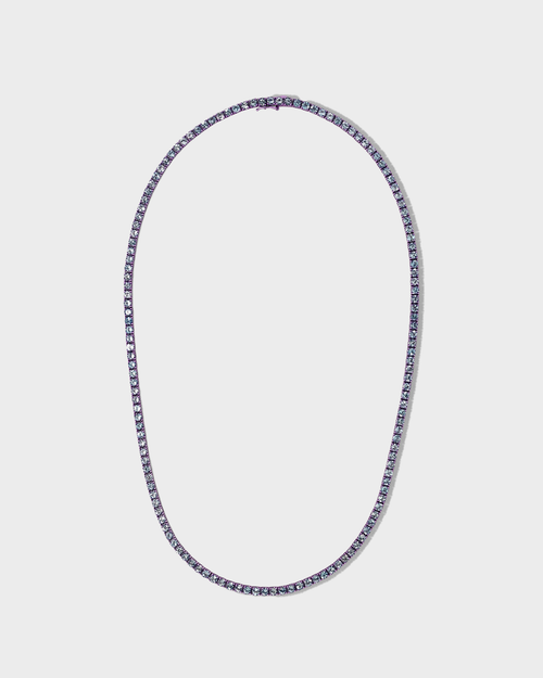 Aero Tennis Necklace Purple