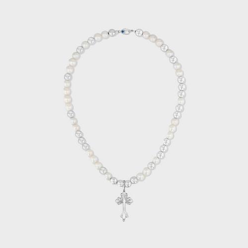 Pearl Cross Necklace
