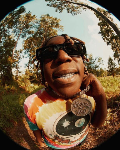 Don Toliver wearing the Terra Black Acetate