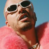 J Balvin wearing Protection Necklace Polite Worldwide