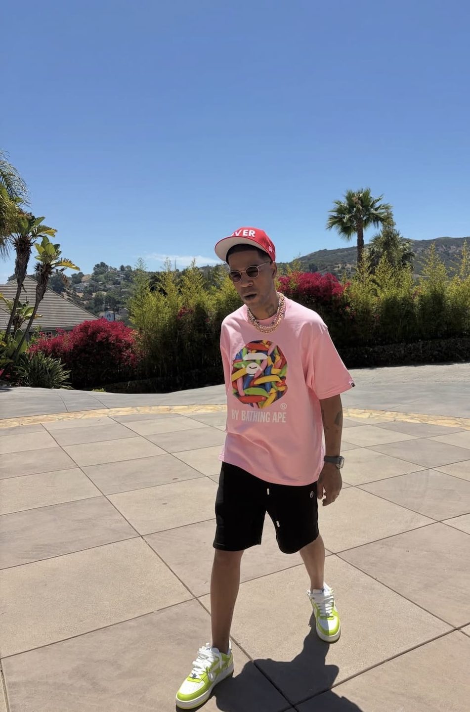 Kid Cudi wearing the H20 Pearl Necklace