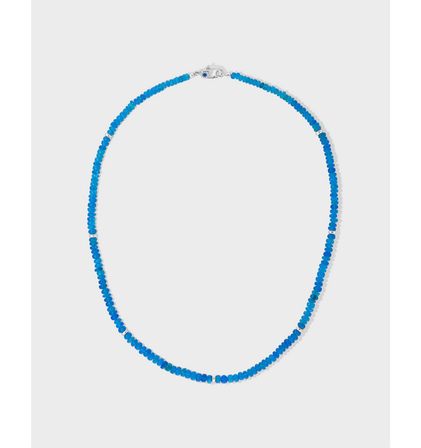 Polite Blue Opal Necklace