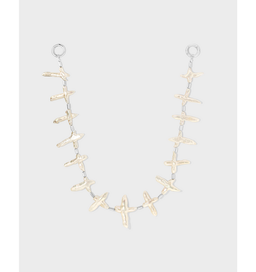 Pearl Crosses Wallet Chain