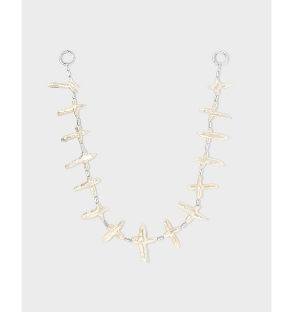 Pearl Crosses Wallet Chain