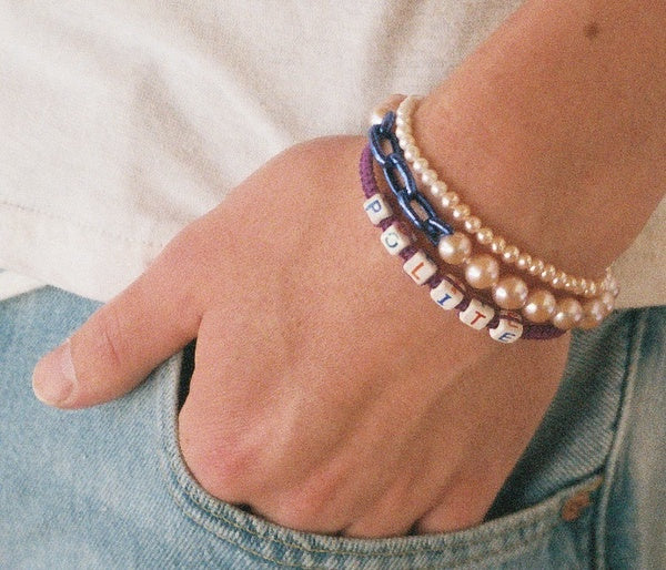 Pop Link Pearl Bracelet
