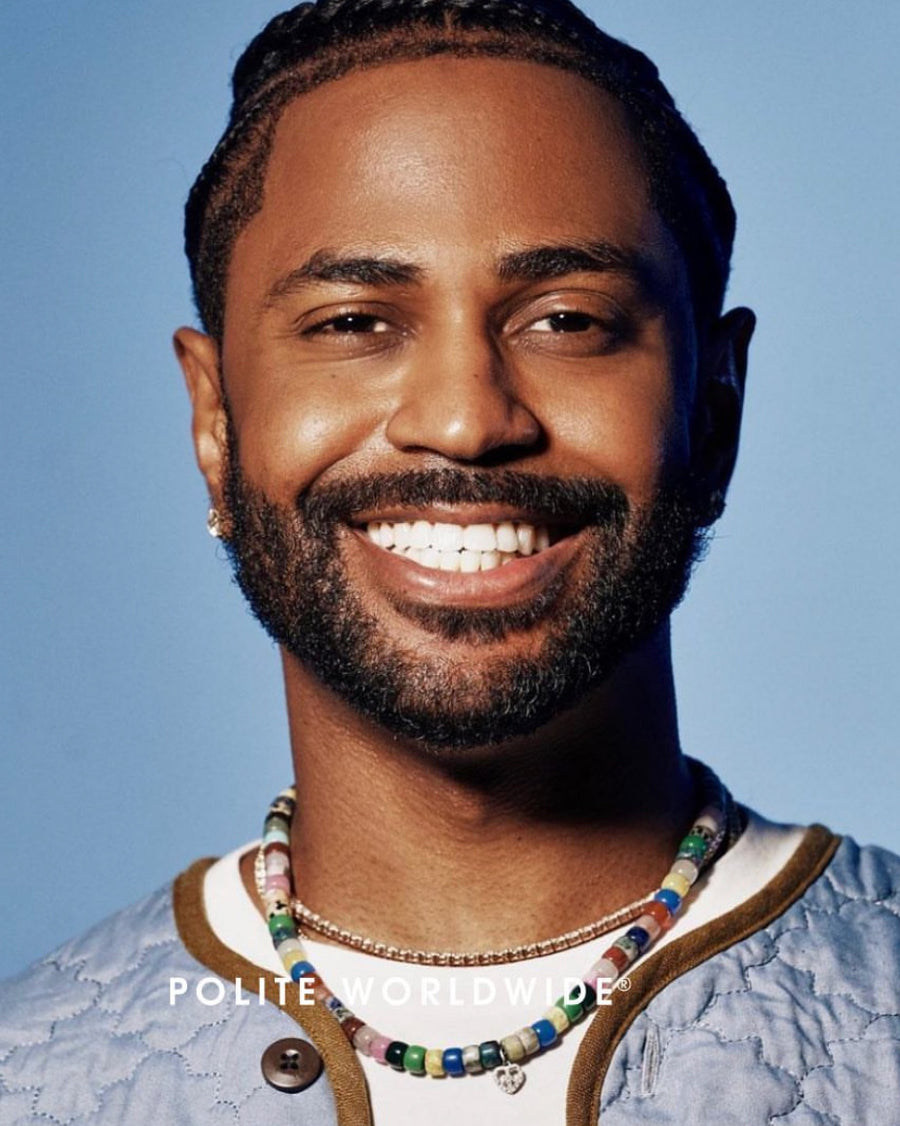 Big Sean wearing Protection Necklace Polite Worldwide