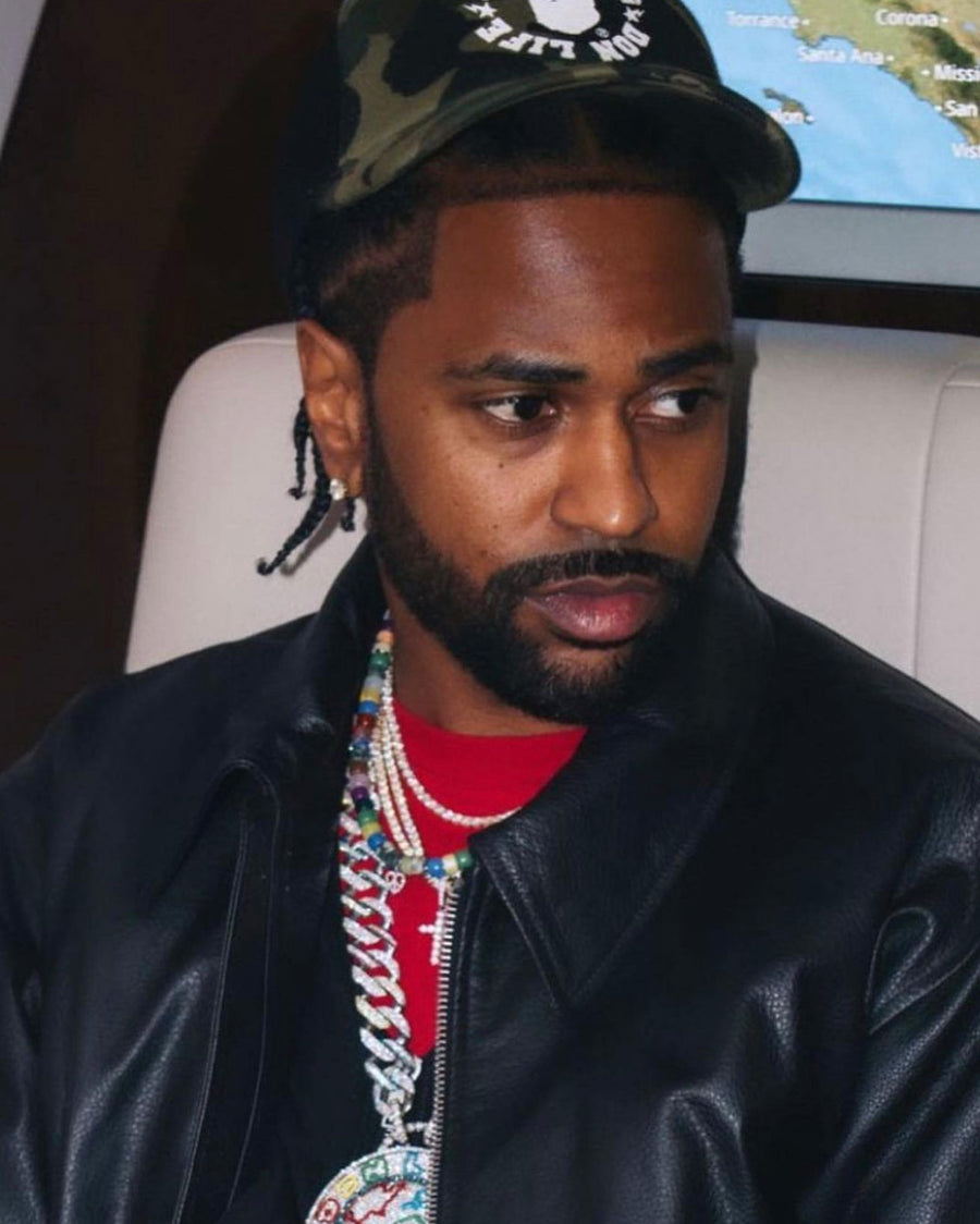 Big Sean wearing protection necklace Polite Worldwide