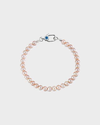 Pink Pearl Bracelet Silver