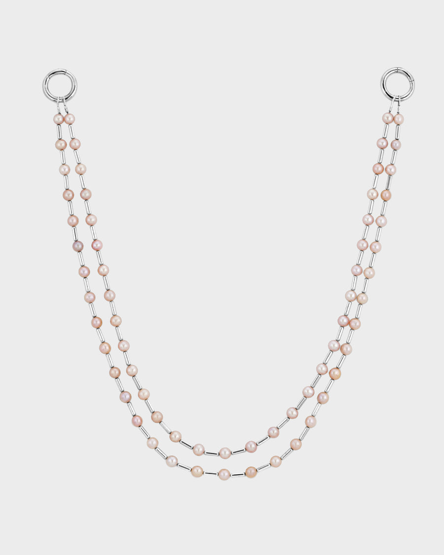 Pink Pearl Wallet Chain